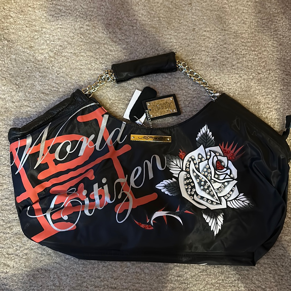 Brand New Ed Hardy Becca Satchel Handbag